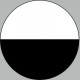 Messpunkt Halbkreis schwarz weiß