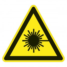 Warnzeichen - Warnung vor Laserstrahl