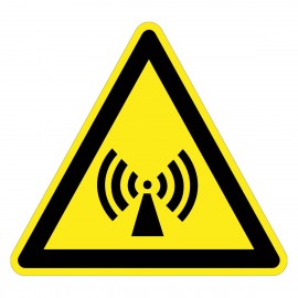 Warnzeichen - Warnung vor nicht ionisierender Strahlung