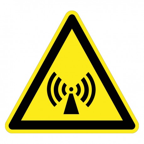 Warnzeichen - Warnung vor nicht ionisierender Strahlung