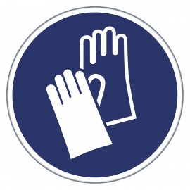 Gebotszeichen - Handschuhe benutzen