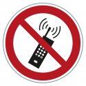 Verbotszeichen Mobiltelefone verboten